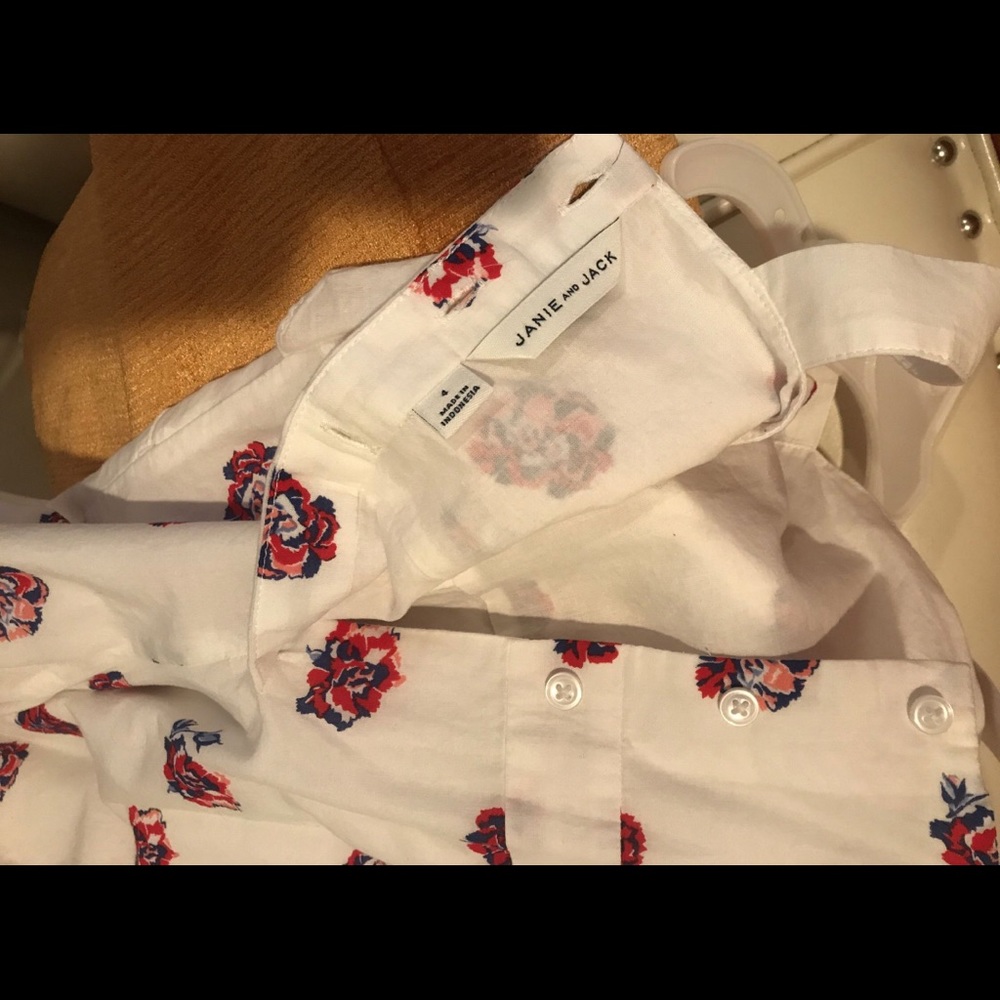 Janie and Jack flower jump suit